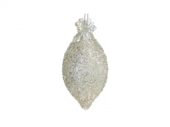 Стеклянное ёлочное украшение Шар 7X7X15 CM