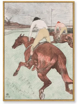 Постер на холсте The Jockey 75X105 CM