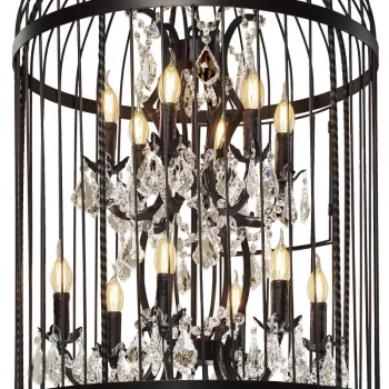 Подвесная люстра Vintage birdcage 60X60X114 CM