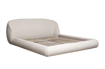 Кровать Palazzo 180 без механизма подъёма шенилл экрю Natur Ecru 215X240X90 CM