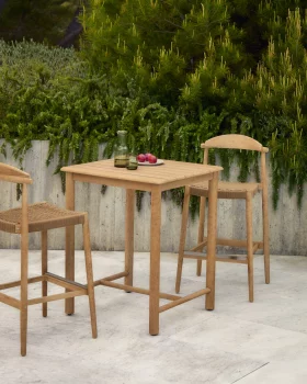 Садовый стол Sori из массива акации FSC 100% 78X78 CM