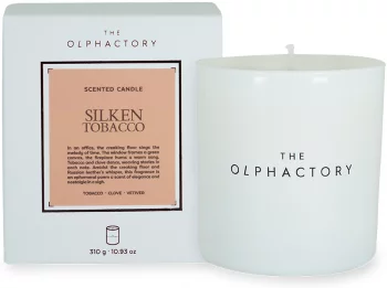 Свеча ароматическая The Olphactory White insignia Silken tobacco 60 часов горения
