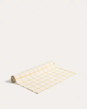 Хлопковая дорожка на стол Adesta в клетку 50X150 CM