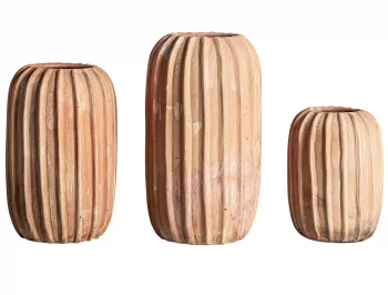 Набор из трёх ваз Aike 19X19X38 / 17X17X29 / 15X15X23 CM