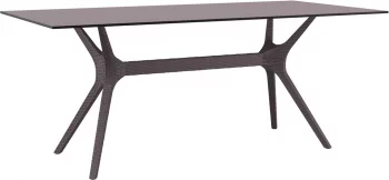 Стол пластиковый Ibiza 180X90X74 CM коричневый