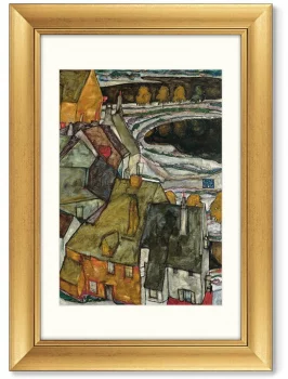 Диптих Crescent of Houses II 51X71 / 51X71 CM