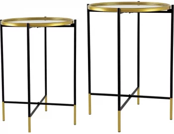 Столики интерьерные Loran 46X46X60 / 42X42X50 CM