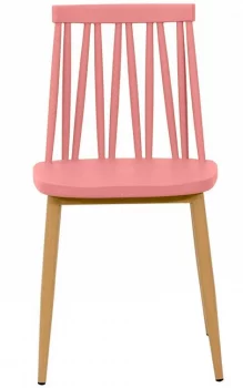Стул Zig Zag 48X45X81 CM розового цвета