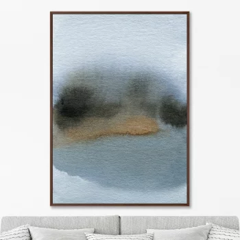 Постер на холсте Lakeside late evening 75X105 CM