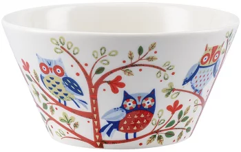 Набор из двух чаш Owl Birds of Paradise Ø14 CM
