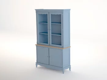 Буфет двухстворчатый Леонтина Blue 124X42X206 CM