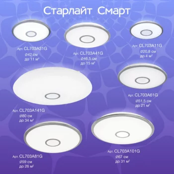 Накладной светильник Старлайт Смарт