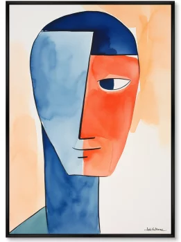 Постер на холсте Swimmers before the race 75X105 CM