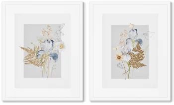 Набор двух постеров Floral set in pale shades 42X52 / 42X52 CM