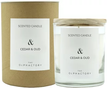 Свеча ароматическая The Olphactory Cedar&Oud 40 часов горения