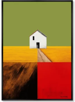 Набор из двух постеров на холсте Fields 75X105 / 75X105 CM