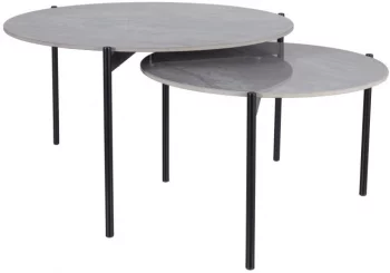 Комплект столиков Vetro 80X80X45 / 60X60X37 CM