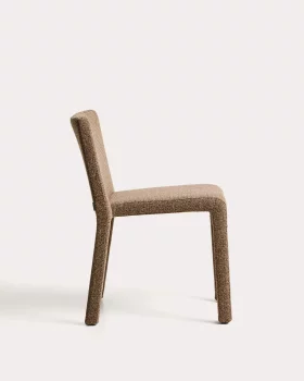Штабелируемый стул Loria шоколадно-коричневый шенилл 60.5X56X76 CM