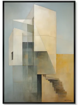 Постер на холсте Buildings afternoon look 75X105 CM