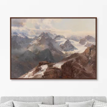 Постер на холсте Sylvretta vom grossen Maderer 105X75 CM
