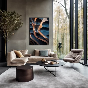 Постер на холсте Form light and shadow 75X105 CM