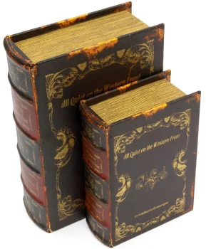 Шкатулки в виде книг Remarque 19X8X27 / 14X6X20 CM