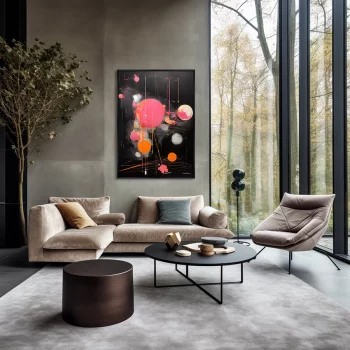 Постер на холсте Universe planetary motion 75X105 CM