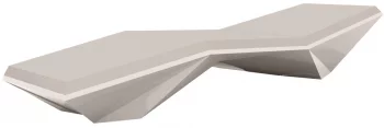 Шезлонг Faz Sun Chaise 204X70X42 CM светло-серого цвета