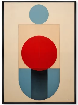 Набор из двух постеров на холсте Vibrant colors and shapes 75X105 CM