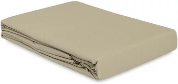 Простыня из перкаля Essential 240X270 CM бежево-серого цвета