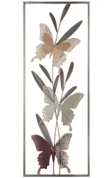 Панно из металла Butterfly 29X74 CM