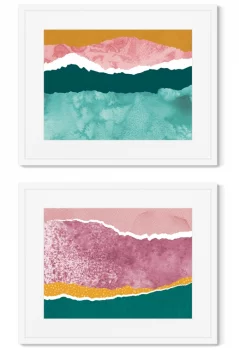 Набор из двух постеров Layered ocean waves 52X42 / 52X42 CM