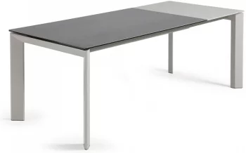 Раздвижной стол Atta 160-220X90X76 серые ножки серая керамическая столешница