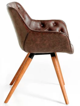 Стул с ножками из массива ясеня Fresno F 65X46X78 CM