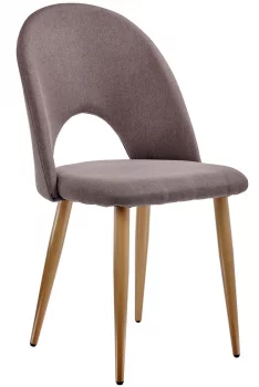 Стул Cleo 41X42X87 CM коричневый