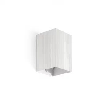 Квадратный настенный светильник с рифлением 1xGU10 LUNE 8X6.5X10 CM