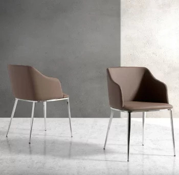 Современный дизайнерский стул Atelier 51X56X79 CM коричневый