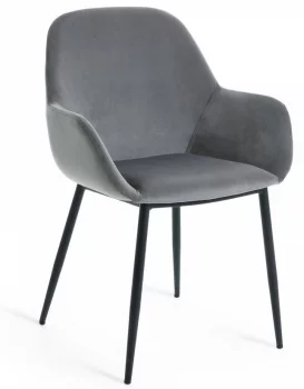 Стул с подлокотниками Konna 59X52X83 CM серый