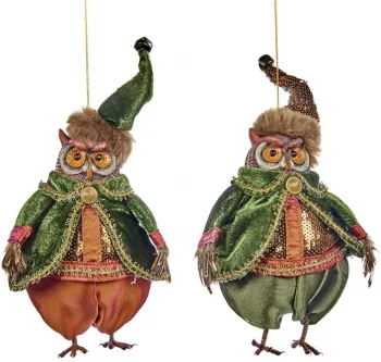 Ёлочная игрушка Spice Owl 2 шт 18 CM
