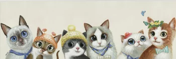 Картина Miau 150X50 CM