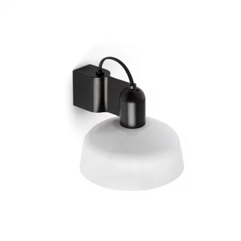 Белый металлический настенный светильник Tatawin 14X15,5 CM