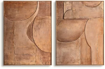 Диптих фактурных картин Yeray 90X120 / 90X120 CM