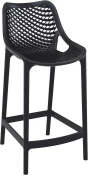 Стул пластиковый полубарный Air 44X51X95 CM чёрный