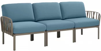 Диван садовый с подушками Komodo 216X78X88 CM