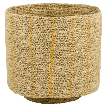Плетеное кашпо Ochra light stripe 20X17 CM