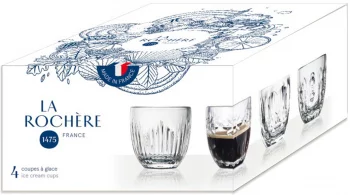 Набор из четырёх стаканов для экспрессо Troquet 100 ml