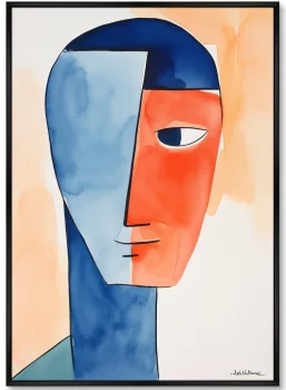 Набор из двух постеров на холсте Swimmers before the race 75X105 / 75X105 CM