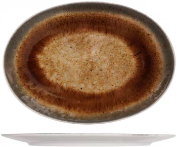 Блюдо овальное Iris Brown 30X17 CM