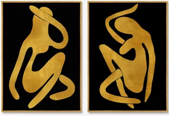 Диптих на холсте Sensual vibrations 75X105 / 75X105 CM