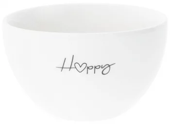 Пиала White Happy Нeart Black Ø12 CM